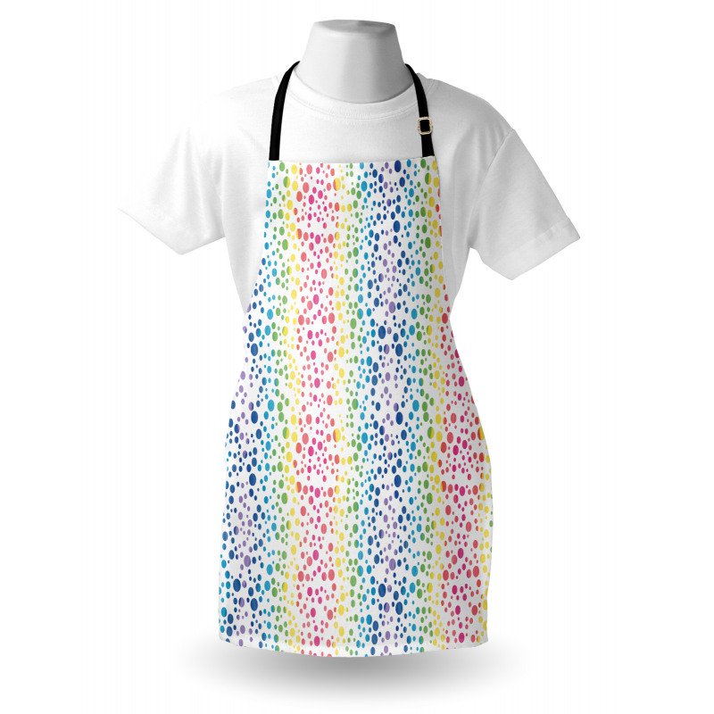 Circles in Wavy Shape Apron