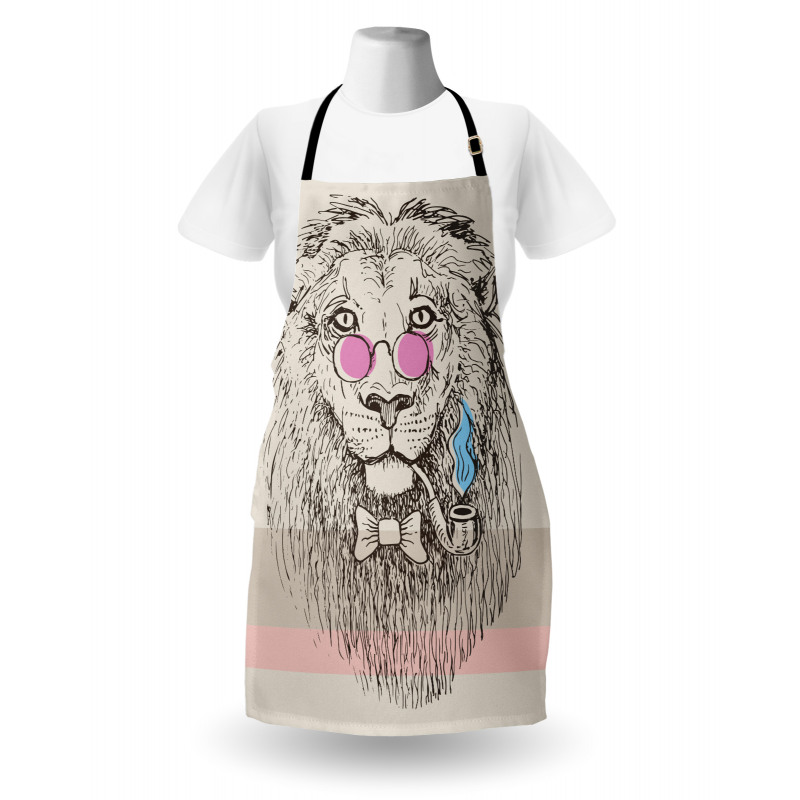 Lion Head Hipster Style Apron