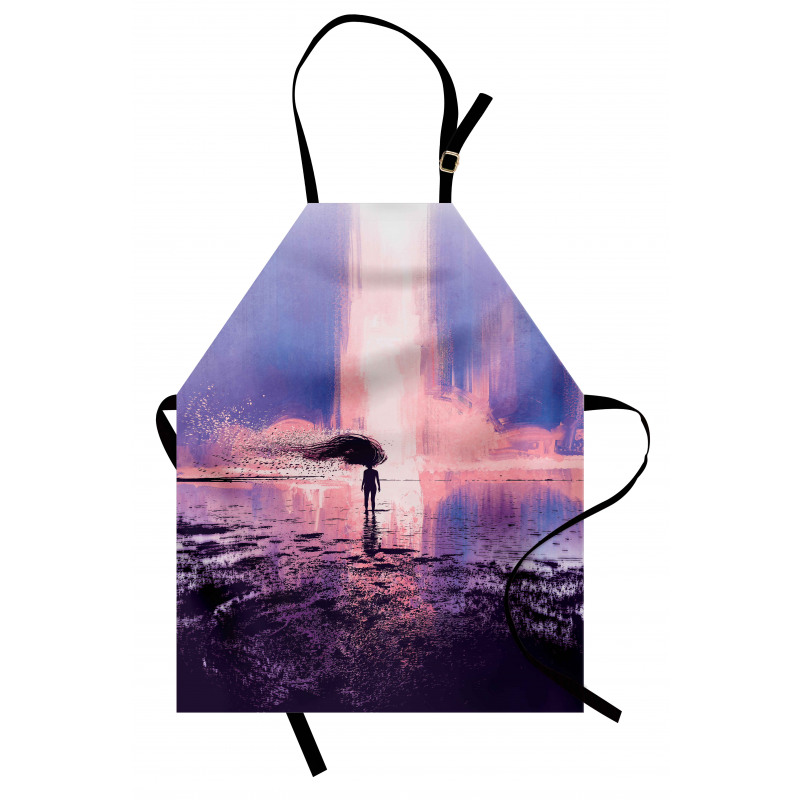 Girl in Wind Composition Apron