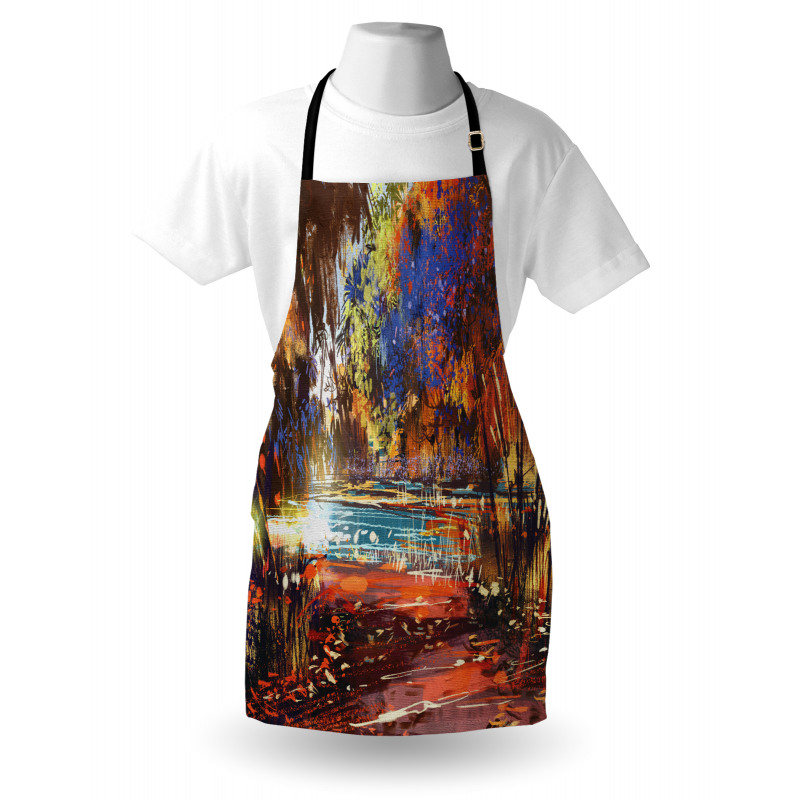 Painting Nature Pond Apron