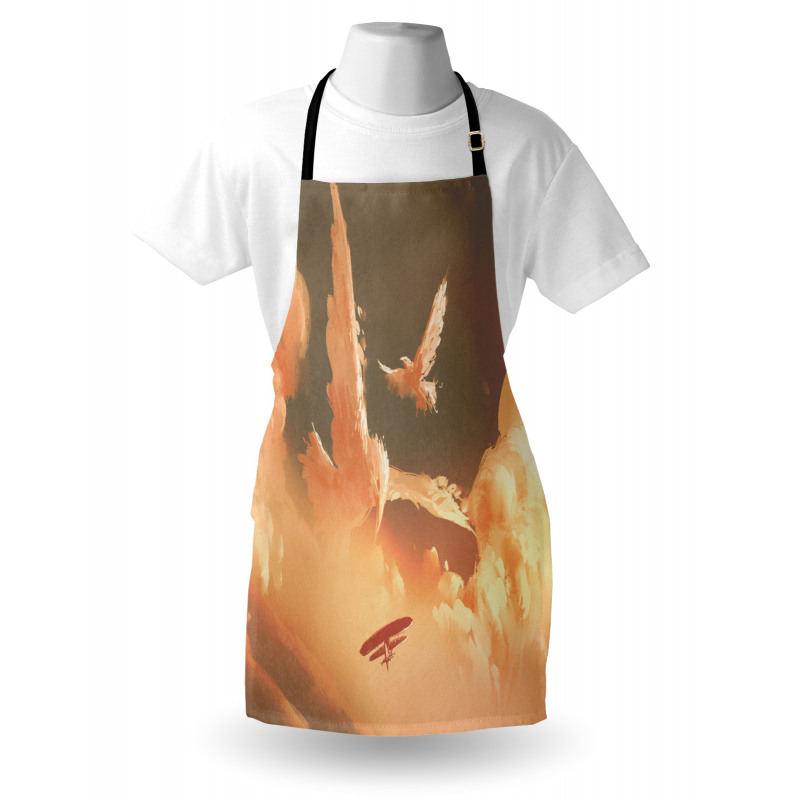 Plane in Sunset Cloud Apron