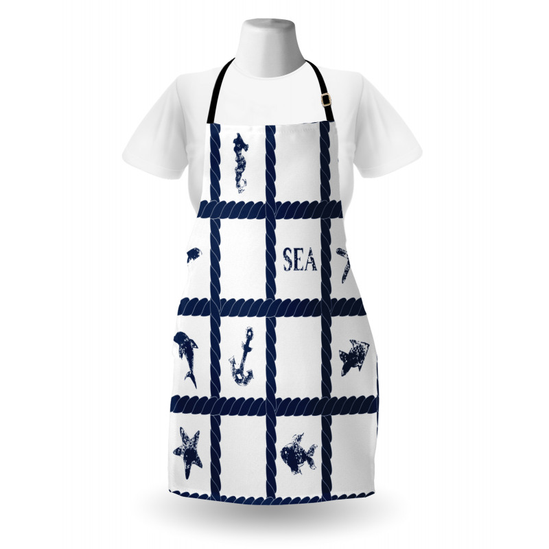 Starfish Anchor Sealife Apron