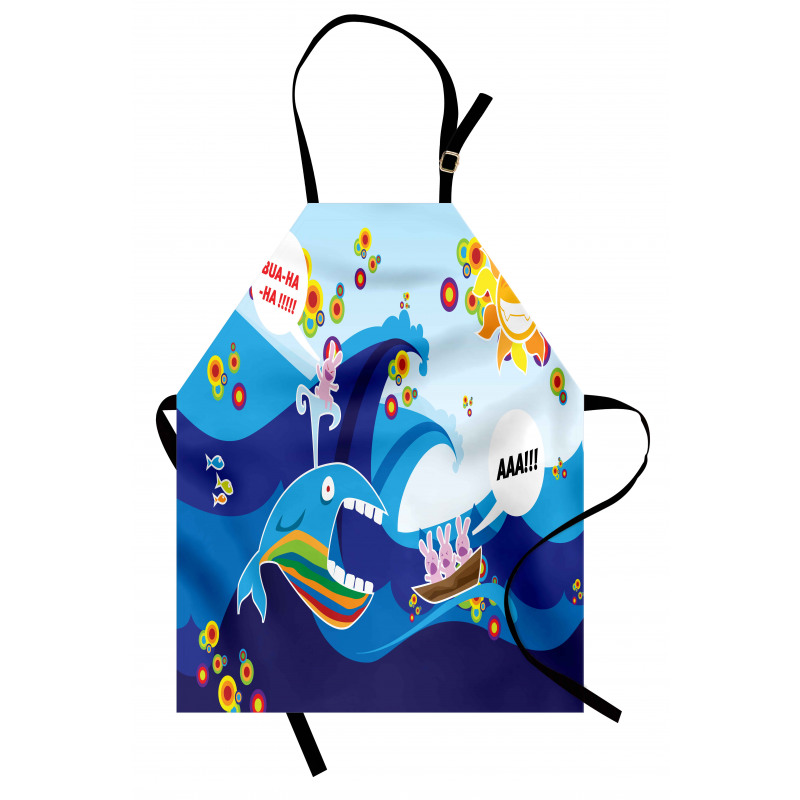 Whale Fish Rabbit Sun Apron