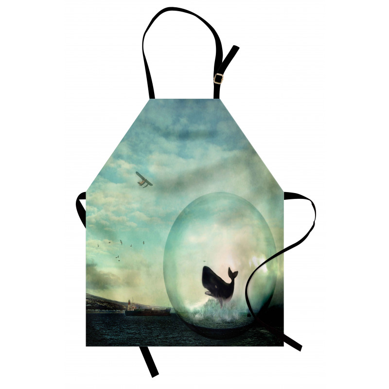 Whales and Pollution Apron