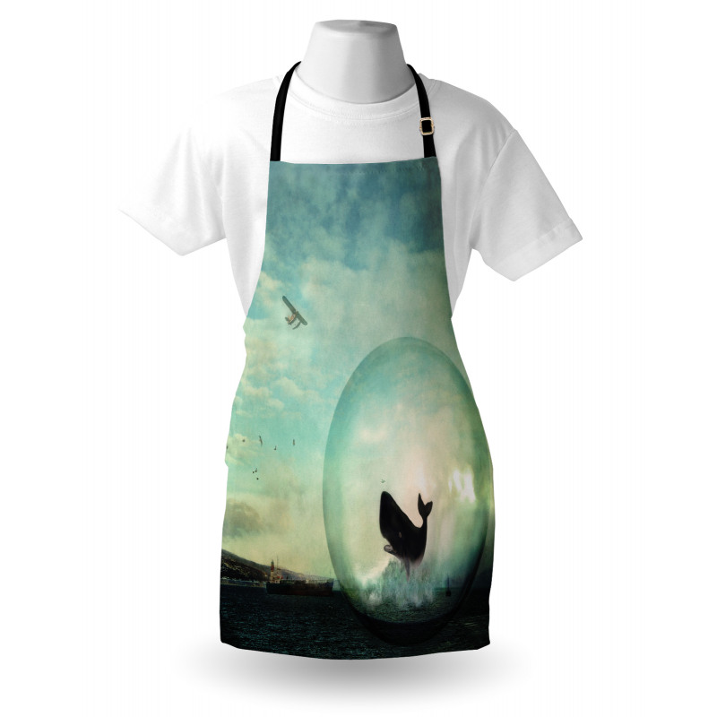 Whales and Pollution Apron