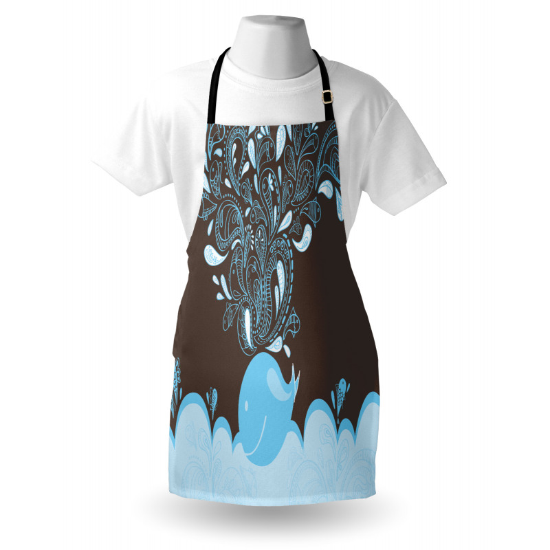 Batik Sea Whale Tribal Apron