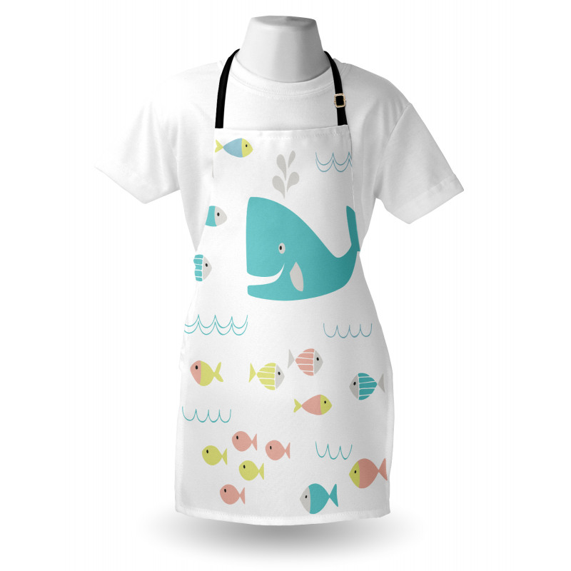 Geometric Whale Fish Apron