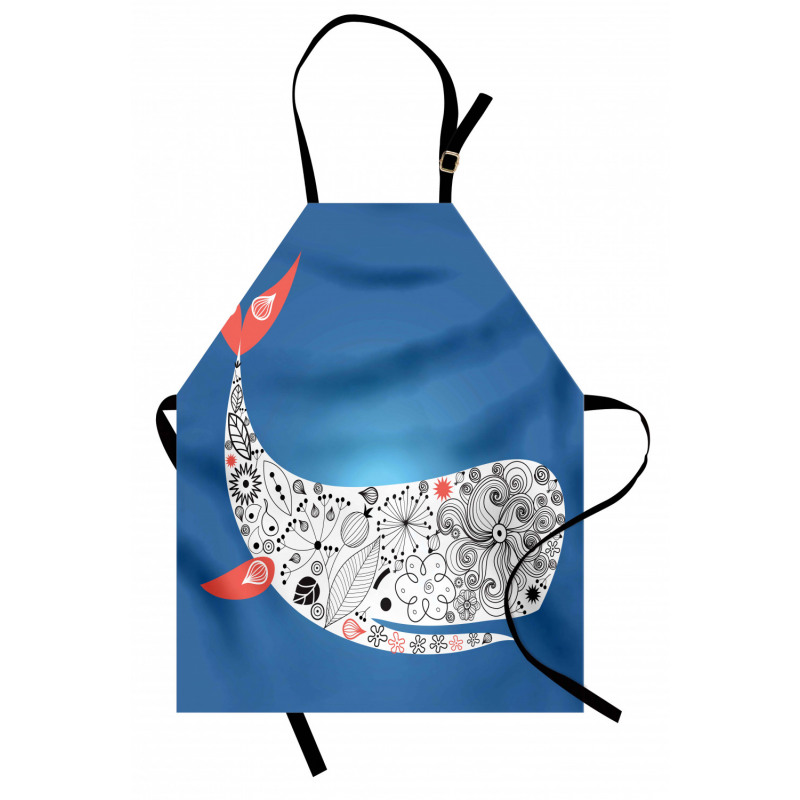 Ornamental Ocean Whale Apron