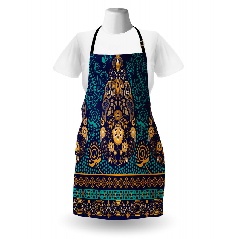Flowers and Dot Apron