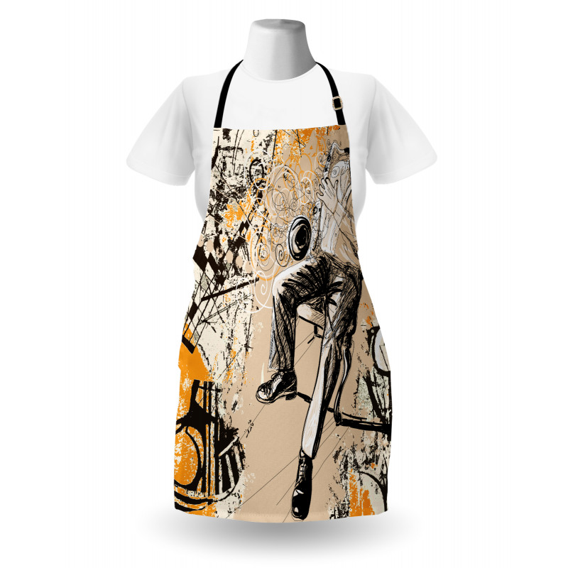 Saxophone Music Rythim Apron