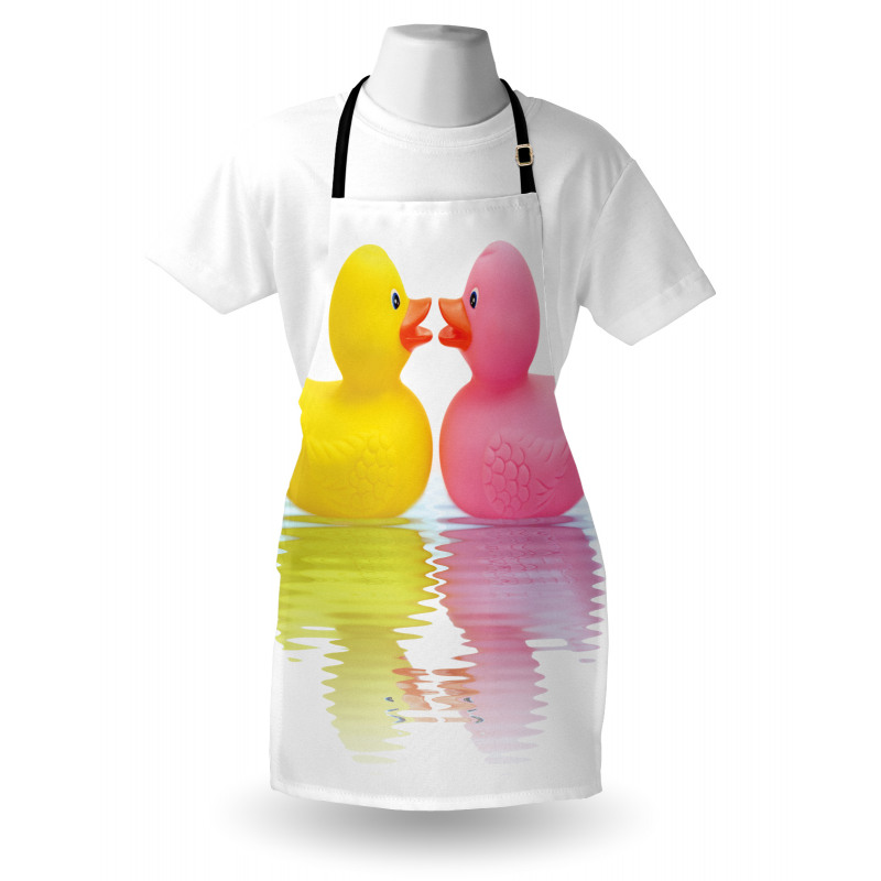 Duck Couple in Love Apron