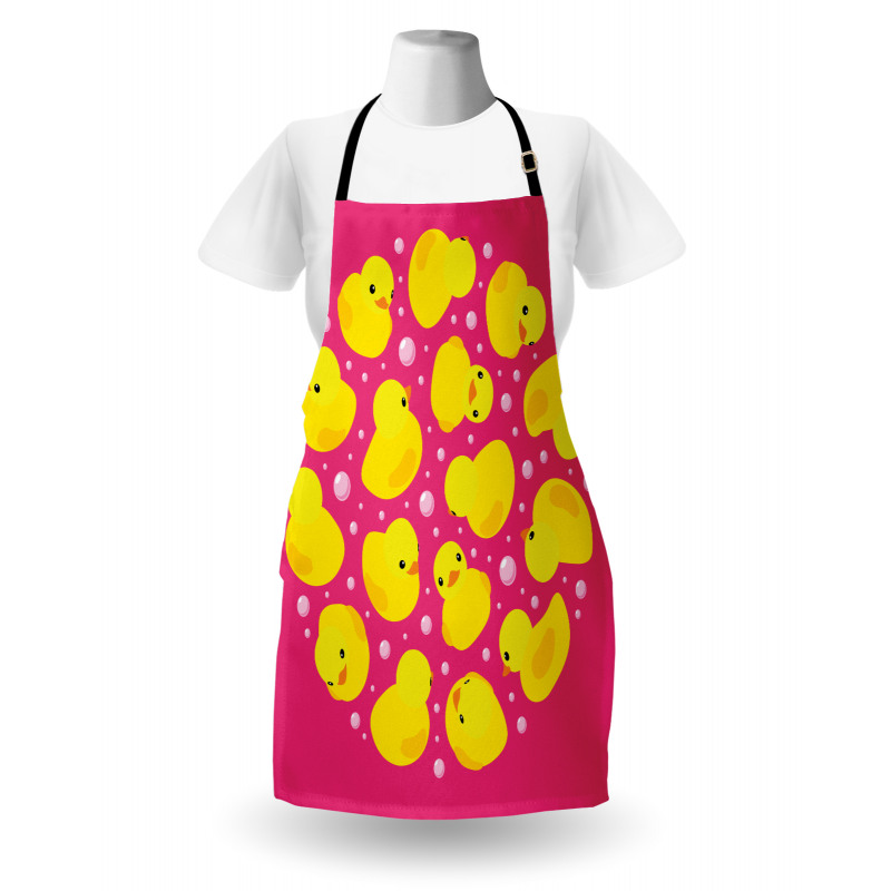 Bubbles Hot Pink Apron