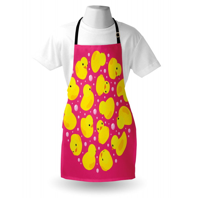 Bubbles Hot Pink Apron