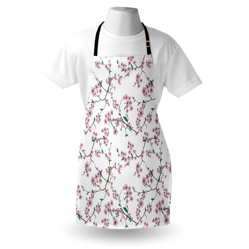 Asian Floral Botany Apron