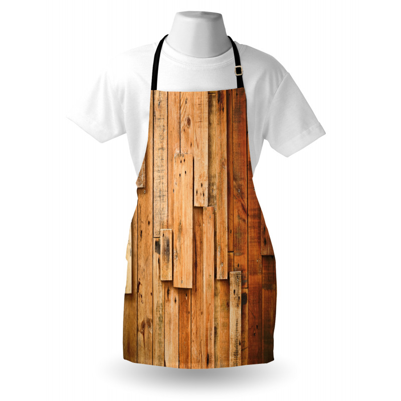 Lodge Wall Planks Print Apron