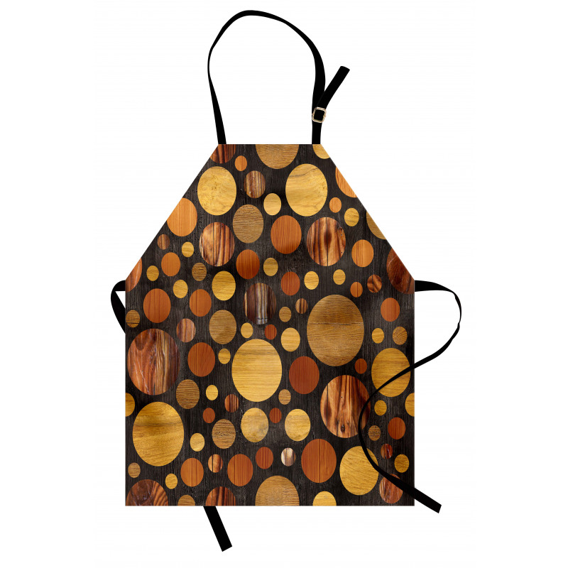 Brown Abstract Circles Apron