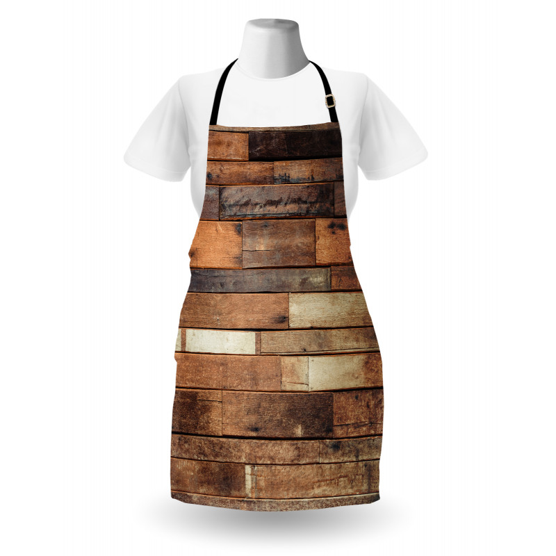 Brown Rustic Floor Look Apron