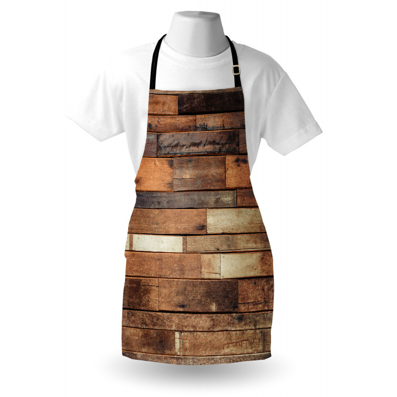 Brown Rustic Floor Look Apron