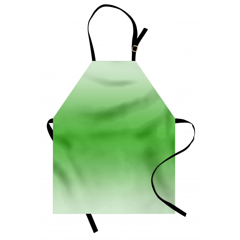 Soyut Mutfak Önlüğü Yeşilin Tonları Desenli