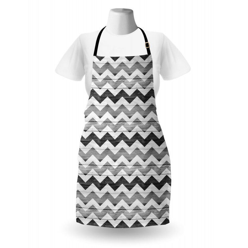 Rustic Wooden Planks Art Apron