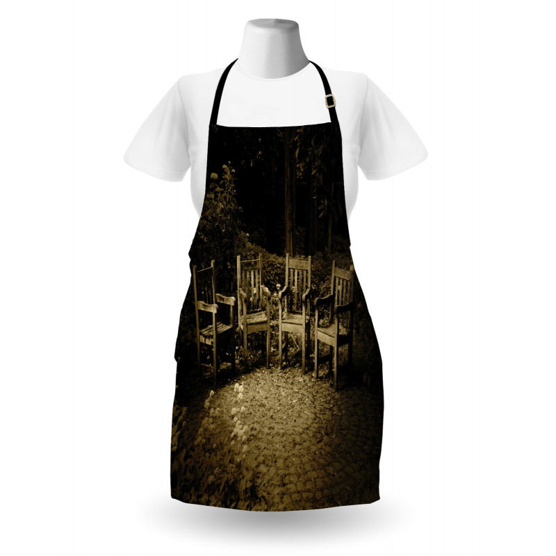 Small Wooden Rustic Chairs Apron