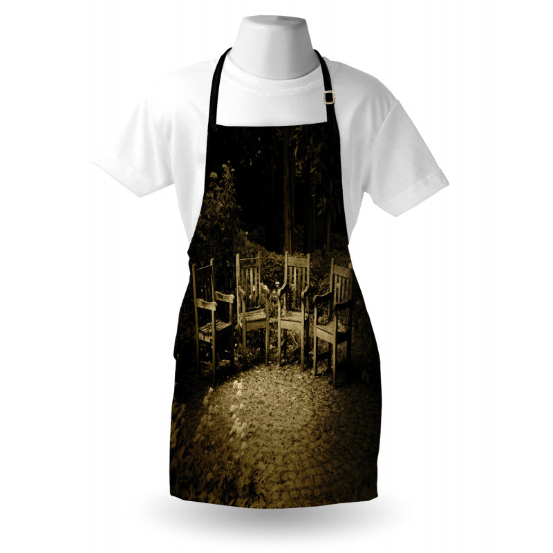 Small Wooden Rustic Chairs Apron