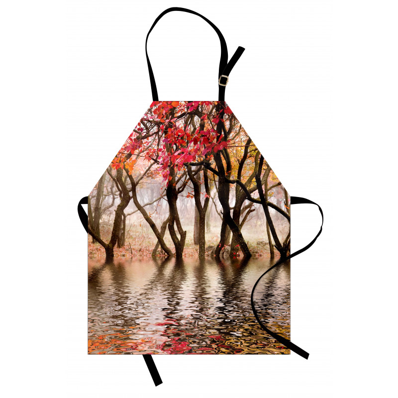 Fall Season River with Trees Apron