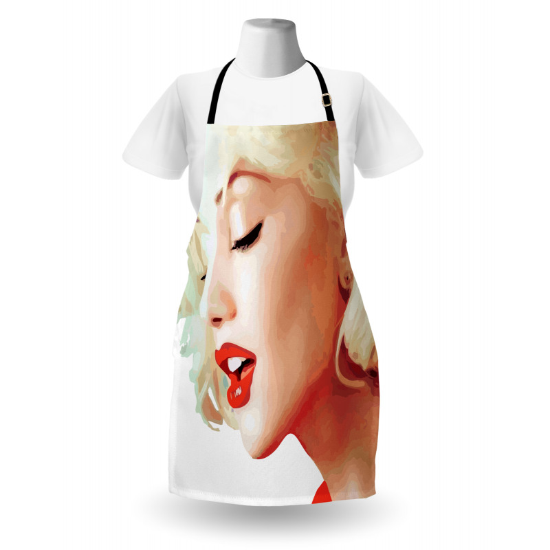 Blonde Girl Woman Figure Apron