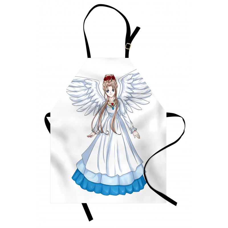 Cartoon with Angel Wings Apron