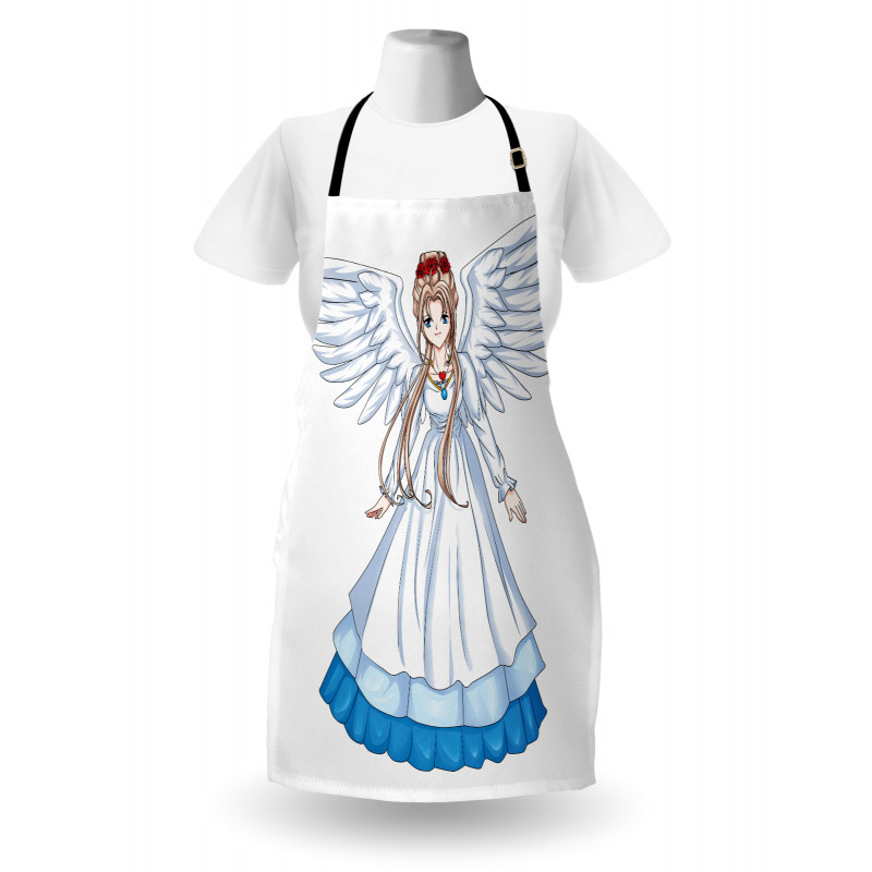 Cartoon with Angel Wings Apron