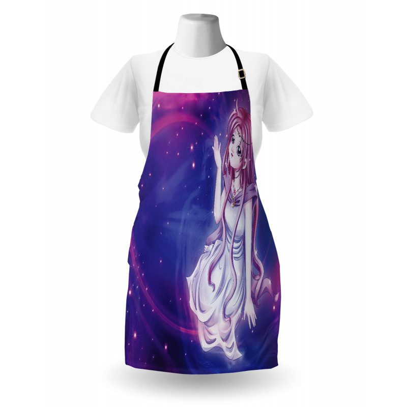 Purple Anime Fairy Sitting Apron