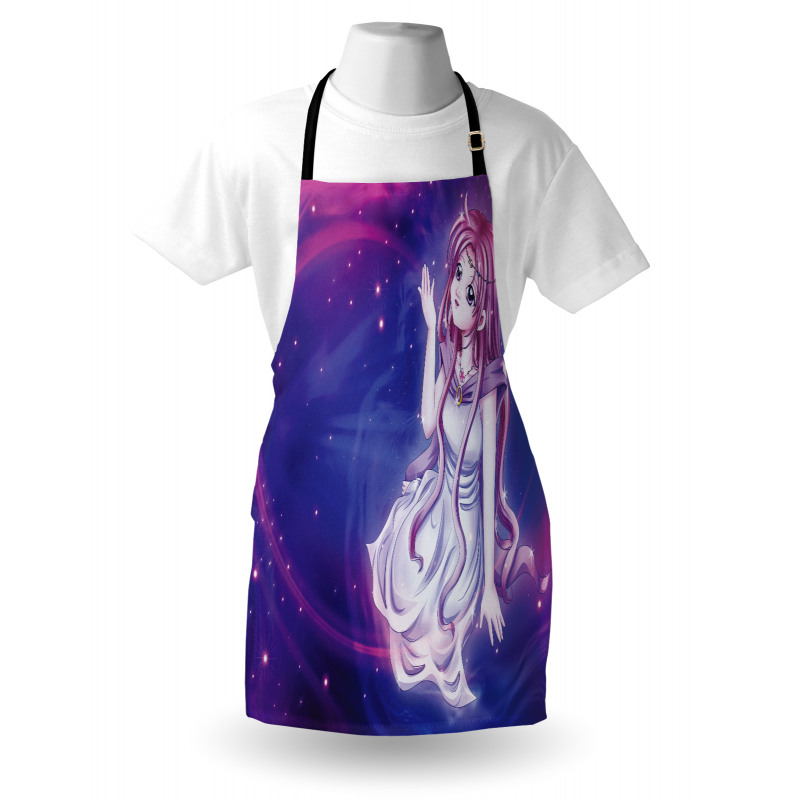 Purple Anime Fairy Sitting Apron