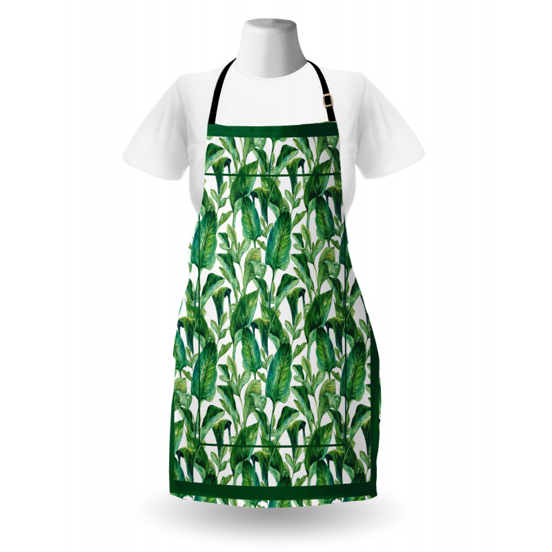 Large Tropical Leaves Apron