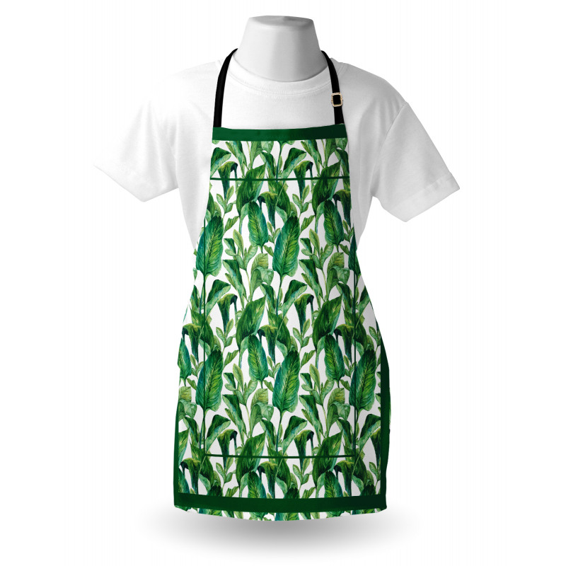 Large Tropical Leaves Apron