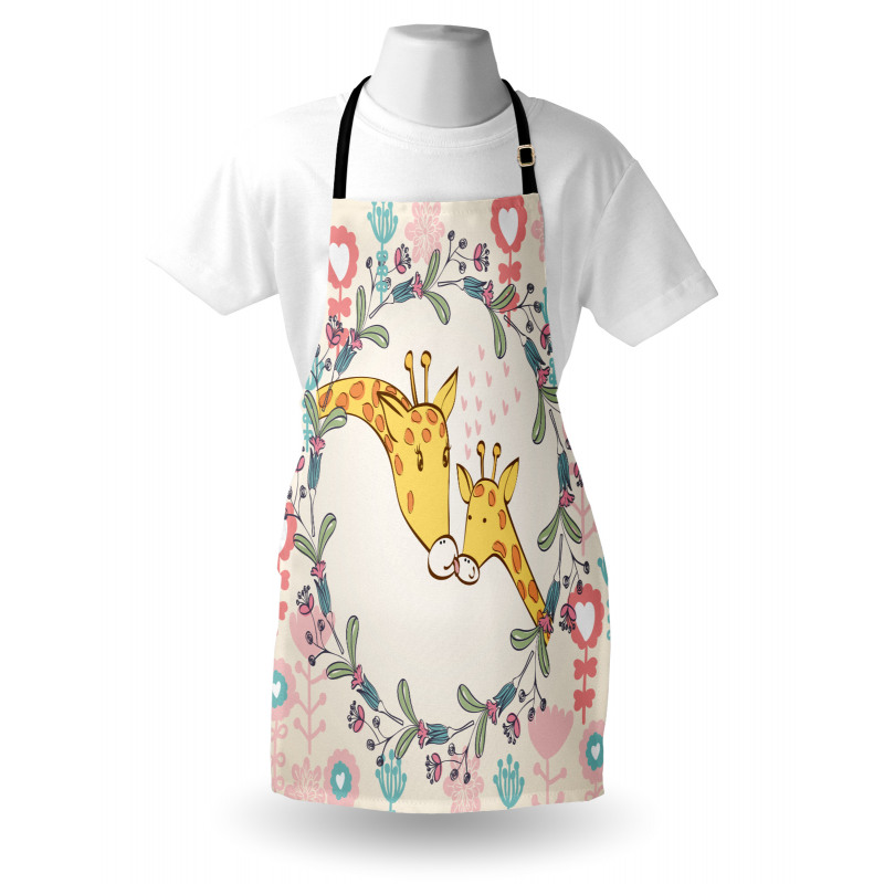 Cartoon Mom and Kid Apron