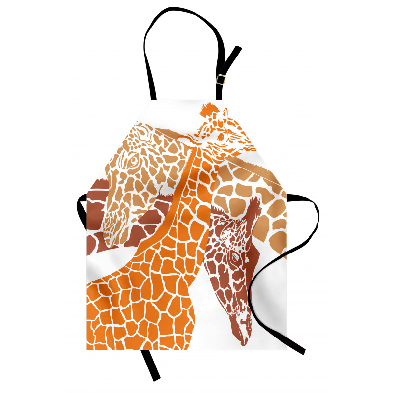 Doğa Mutfak Önlüğü Soyut Benekli Zürafa Desenli