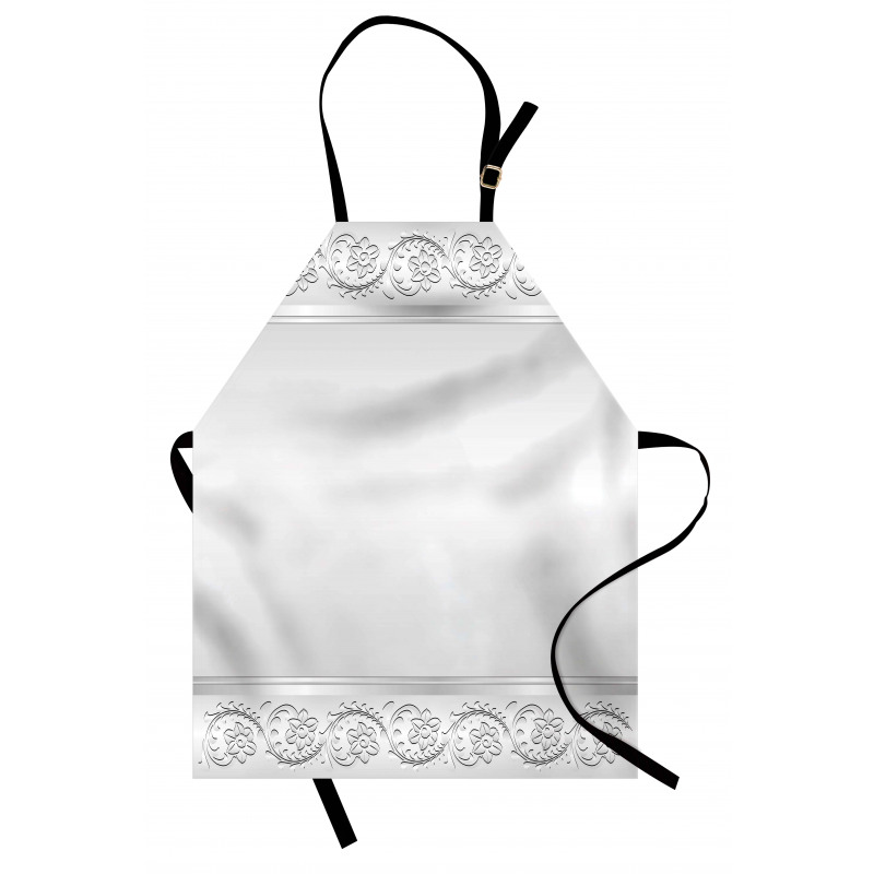 Classical Bridal Floral Motif Apron