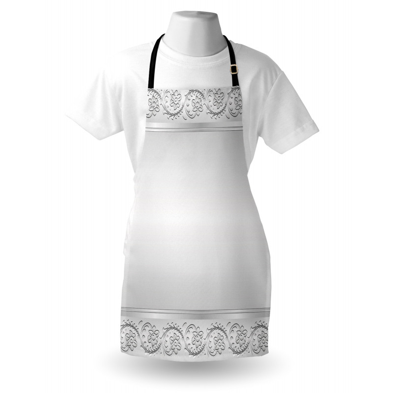 Classical Bridal Floral Motif Apron