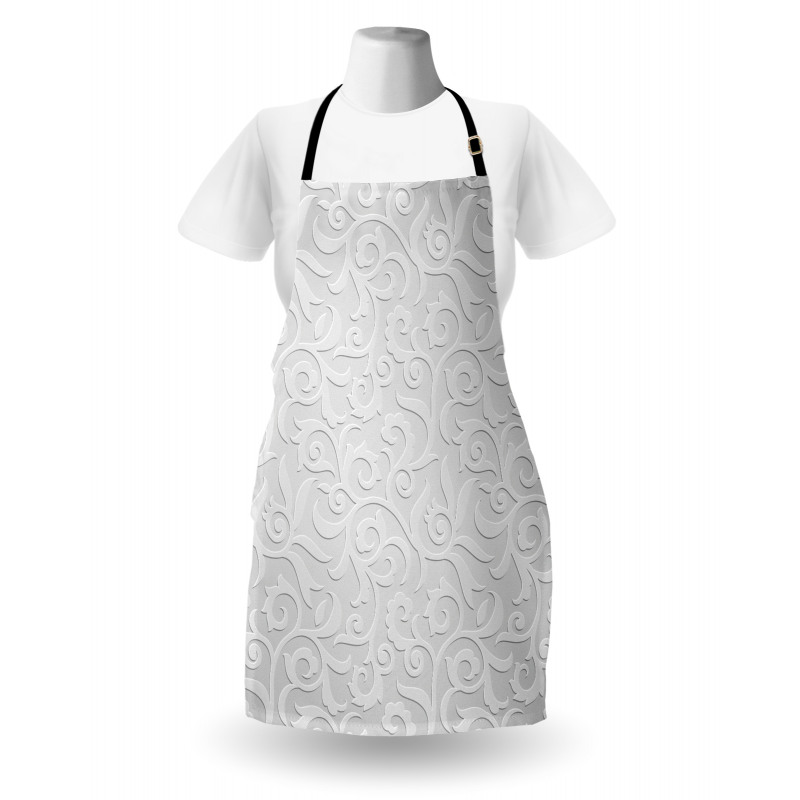 Abstract Curly Leaves Apron