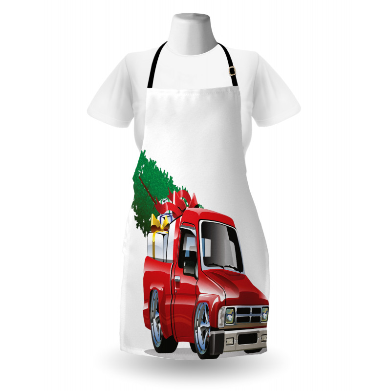 Red Farm Truck Apron