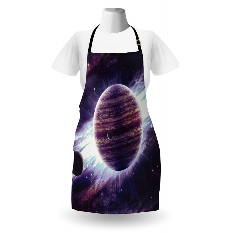 Outer Space Planets Mars Apron
