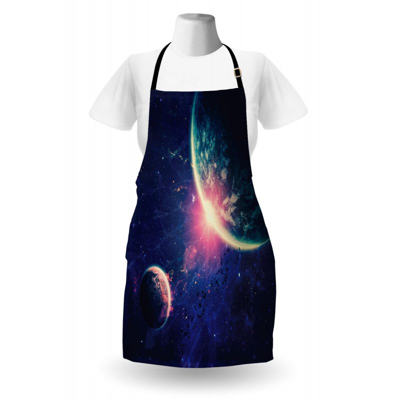 Outer Space Mars Planets Apron