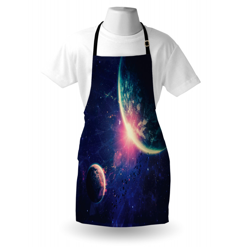 Outer Space Mars Planets Apron
