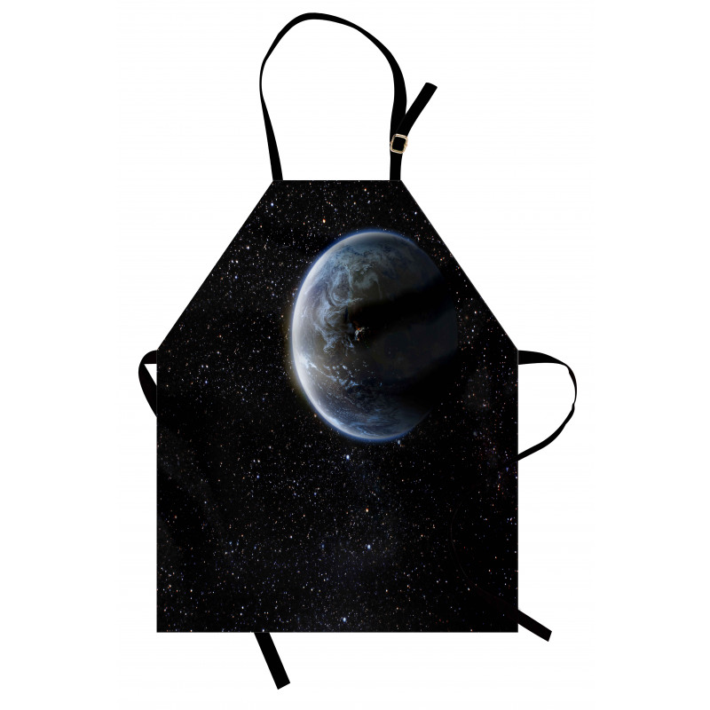 Moon Planet Earth Cosmos Apron