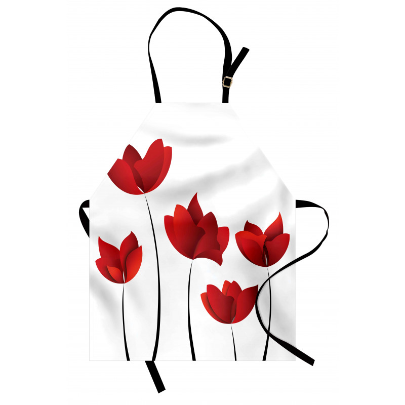 Vivid Rose Flower Petal Apron