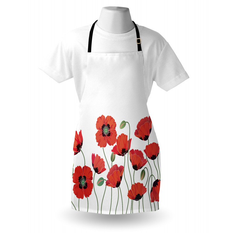 Natural Poppy Garden Apron