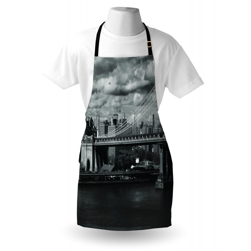 NYC in Black and White Apron