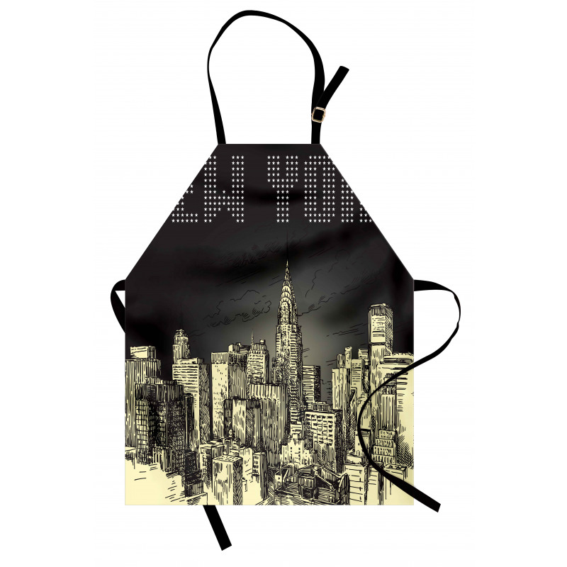 Grunge Empire State NYC Apron