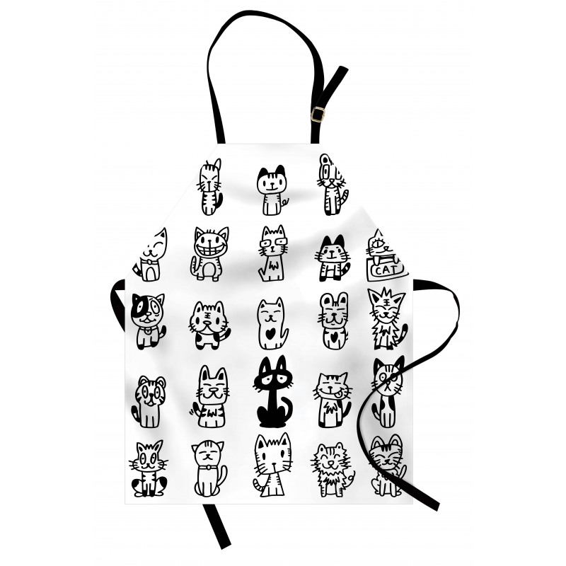 Cats with Happy Faces Apron