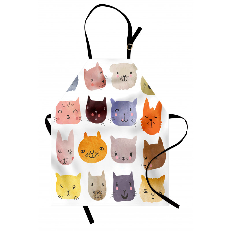 Colorful Humor Fun Cat Apron